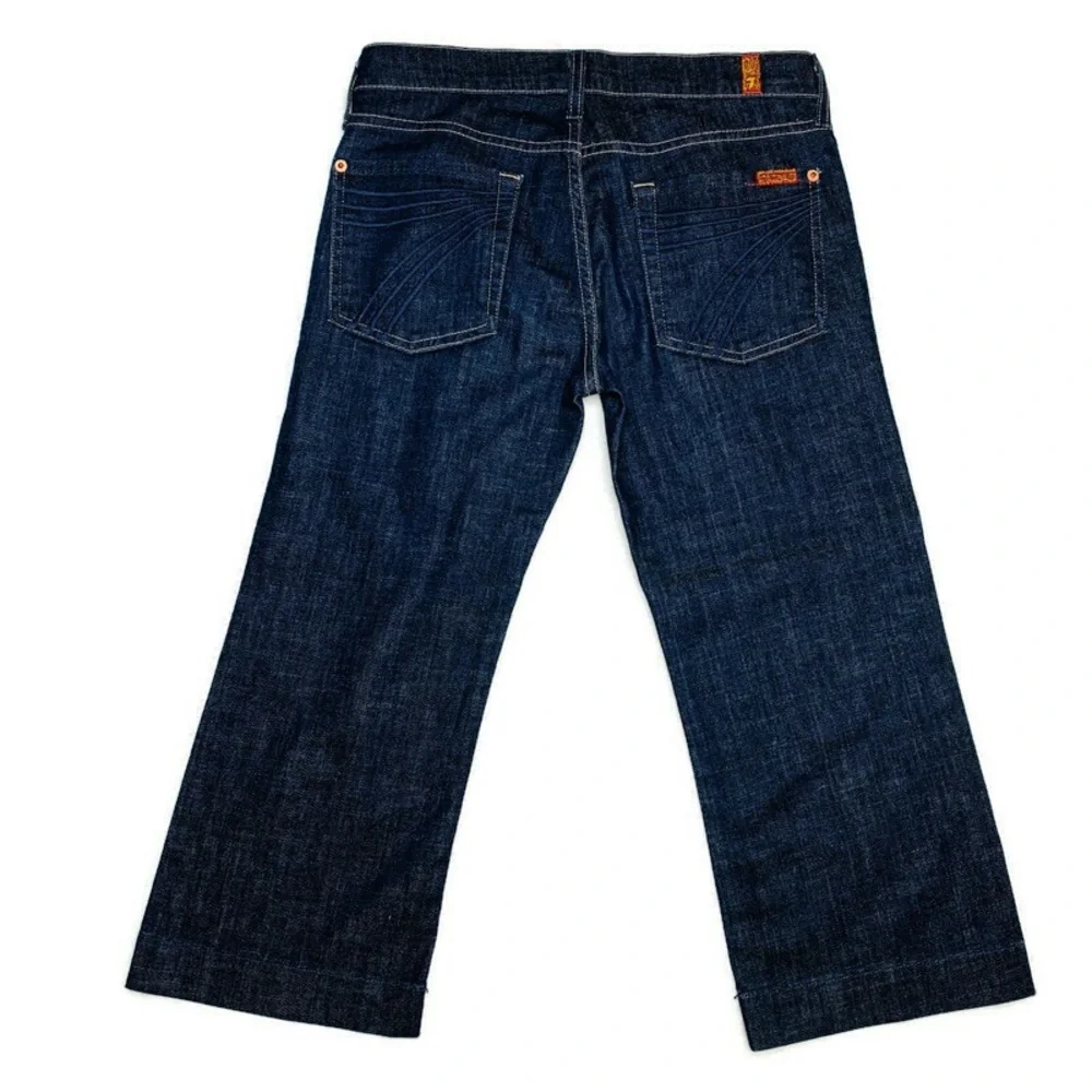 7 For All Mankind 7FAM dojo Crop Denim Jeans Size 27
